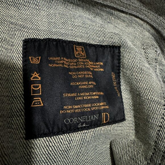Corneliani Y5P Collection Mens Luxury Denim Jeans Sz W36 Made in Italy 5 Pocket - Picture 12 of 14